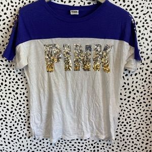 PINK Victoria Secret small sequin tee